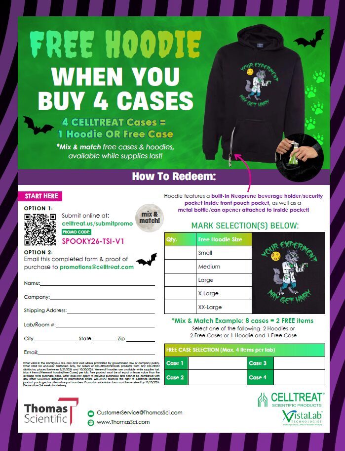 Free Hoodie when you buy FOUR cases