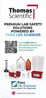 Save 10% on Select Safety Products from Foxx Life Sciences and Thomas Scientific
